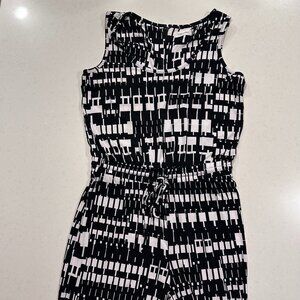 Calvin Klein Geometric Black & White Jumpsuit